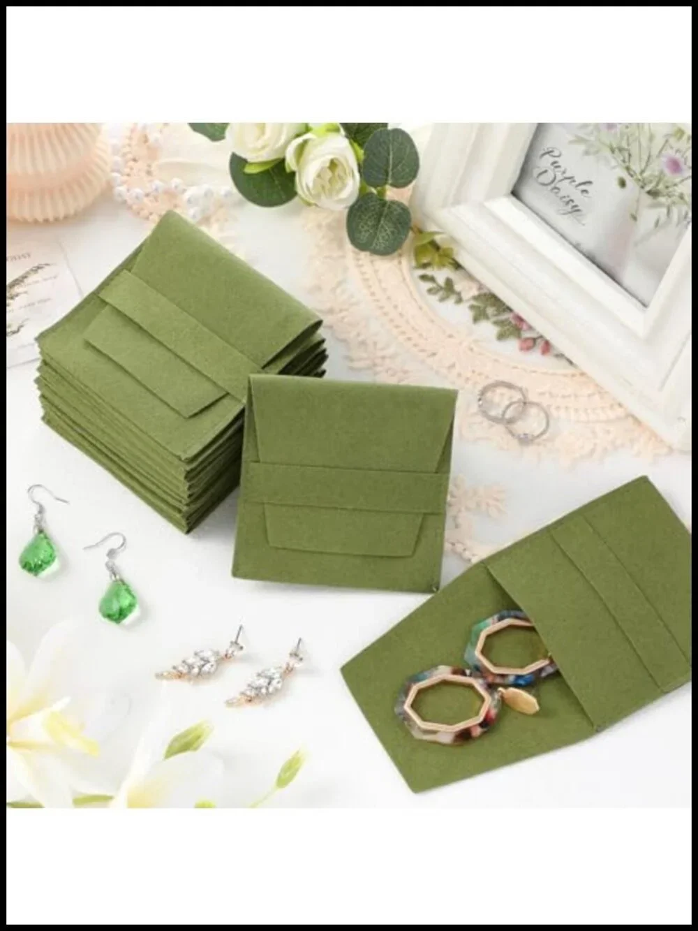 Microfiber Jewelry Pouch Bulk 40 Pack Gift Bags Drawstring Small Storage